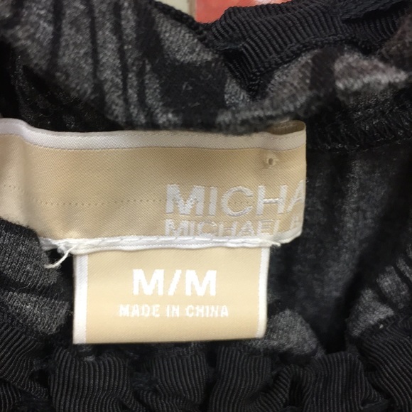 SOLD-Michael by Michael Kors Gray & Black Med Top - Picture 3 of 8
